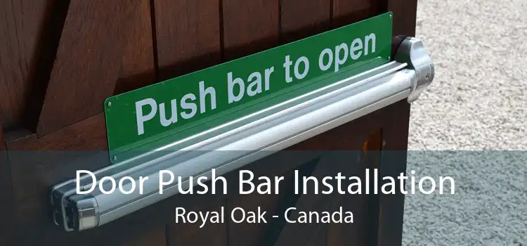 Door Push Bar Installation Royal Oak - Canada