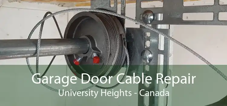 Garage Door Cable Repair University Heights - Canada