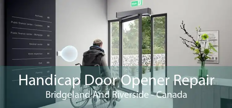 Handicap Door Opener Repair Bridgeland And Riverside - Canada