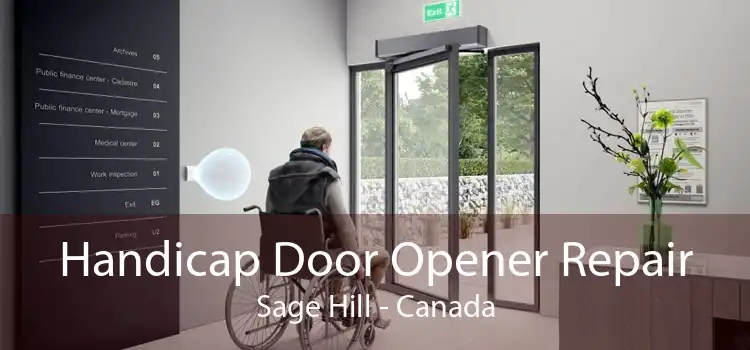 Handicap Door Opener Repair Sage Hill - Canada
