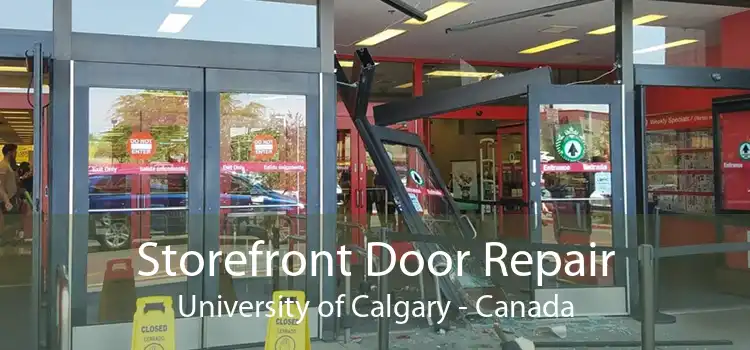 Storefront Door Repair University of Calgary - Canada